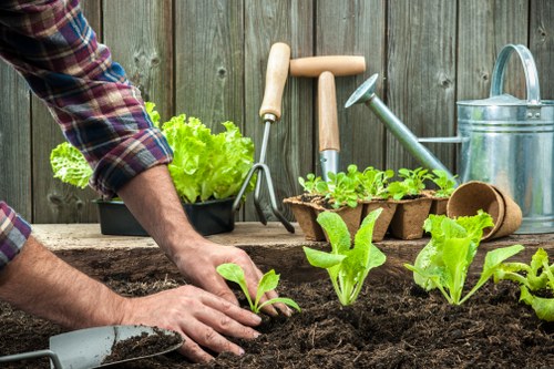 Landscape recycling and sustainable garden maintenance in Hendon
