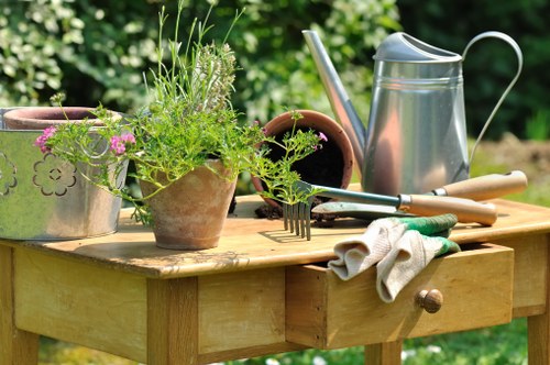 Sustainable landscaping features in a Hendon residential garden