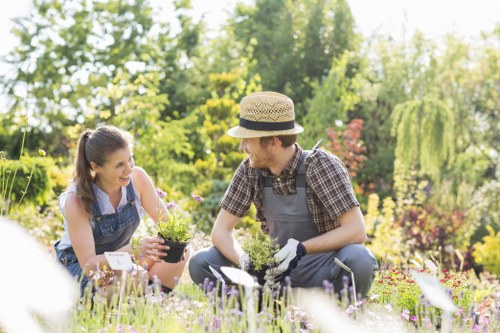 Modern low-maintenance porcelain paving for a Hendon home